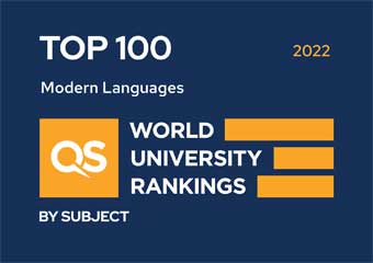 QS World University Rankings 2022 - Modern Languages, Top 100