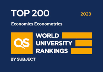 QS World University Rankings 2023 - Economics & Econometrics, Top 200