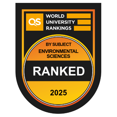 QS World University Rankings 2025 - Environmental Sciences, Ranked