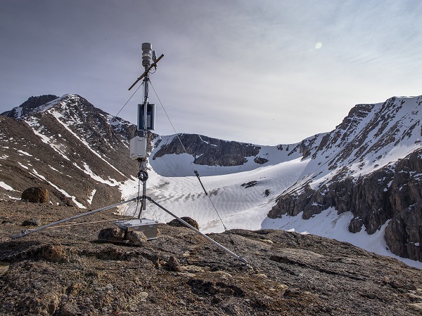 La stazione meteorologica installata nell’ambito del progetto LOGS