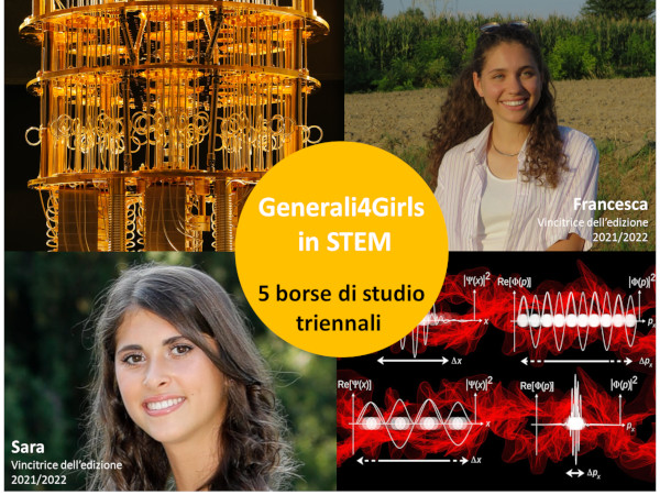 Borse di studio “Generali4Girls in STEM” – a.a. 2022/2023