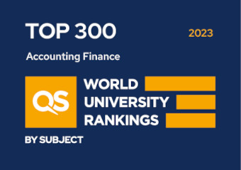 QS World University Rankings 2023 - Accounting & Finance, Top 300