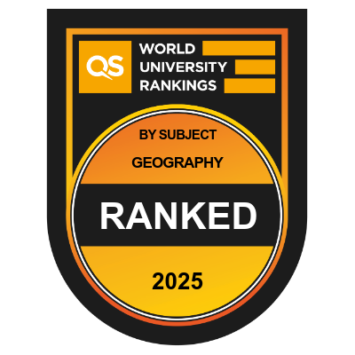 QS World University Rankings 2025 - Geography, ranked